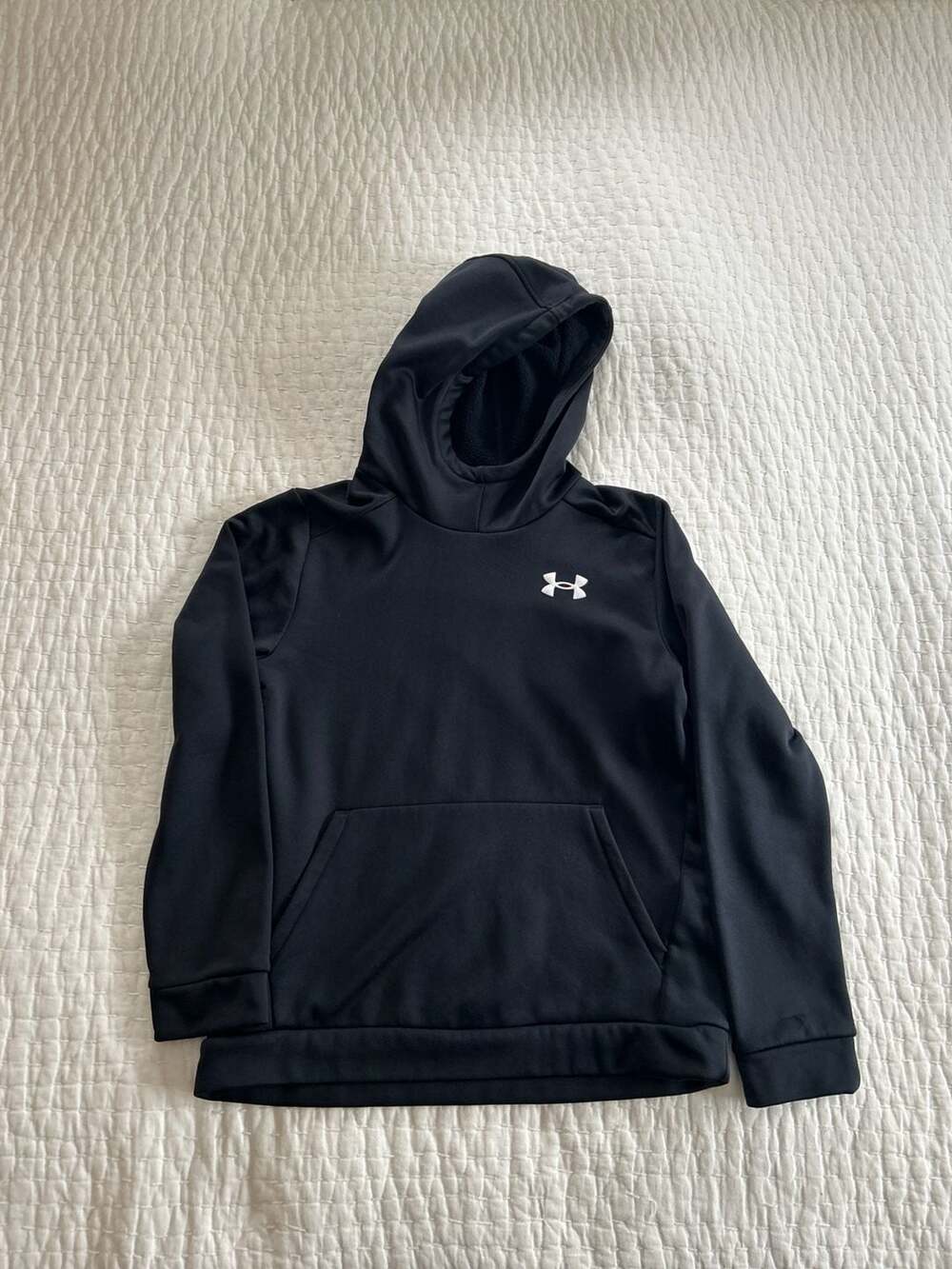 Under Armour Boy's Armour Fleece Pullover Hoodie - Black